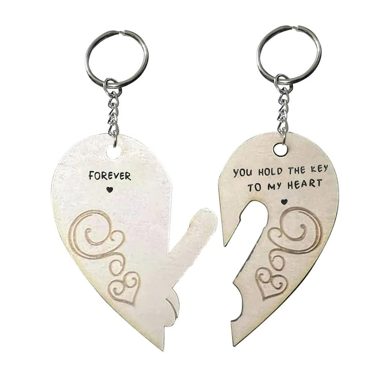 Garhelper Couple Key Chain You Are My Heart S Wooden Keychain Lovers Gift For Valentines Day Birthday Gifts