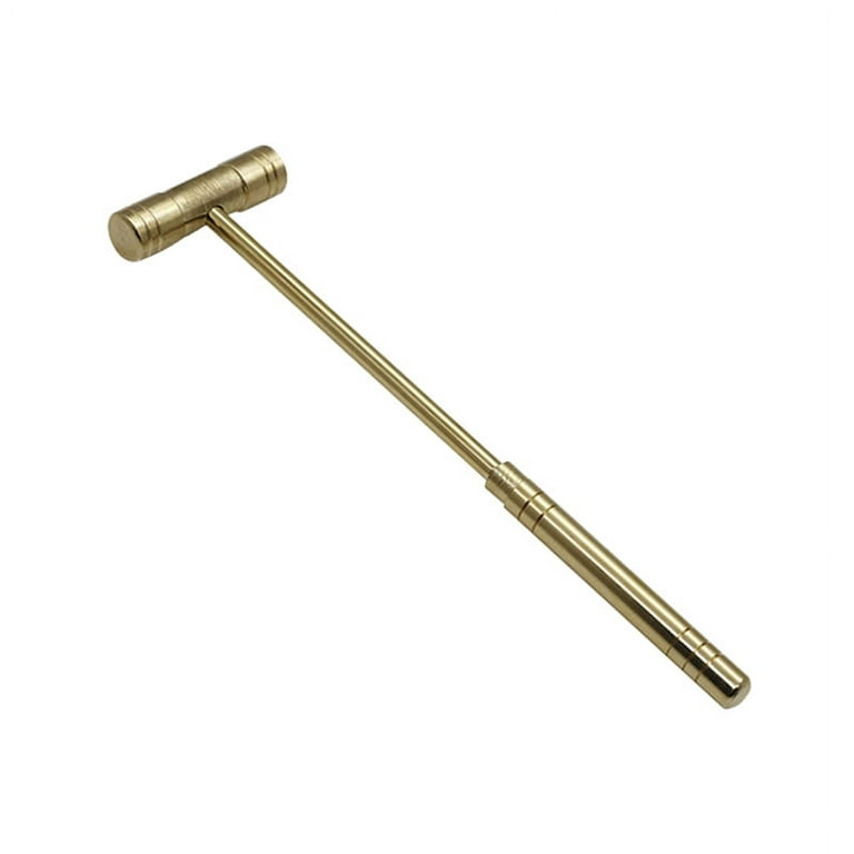 Garhelper Mini Hammer Small Round Hammer Solid Brass Hammer For