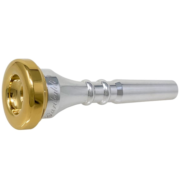 Garibaldi GAR-DC2.5 Classic Double Cup Gold-Plated Rim Trumpet Mouthpiece Size 2.5