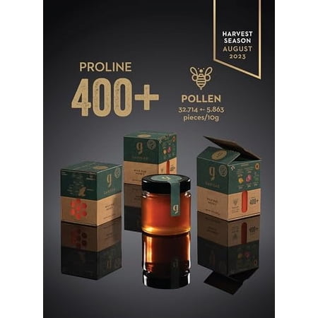 Garisar Premium Single Location Wild Rue Honey | Pure Natural Honey Rich in Proline (over 400 ppm) | 9.87 Fl Oz (280 g) — (Pack of 2)