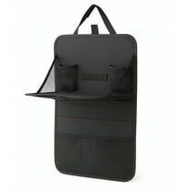 Garitin Car Backseat Organizer with Expandable Desk (Black)