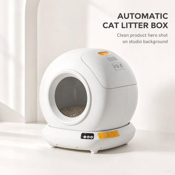 Garitin Smart Automatic Cat Litter Box SelfCleaning,78L Large Space Auto Cat Toilet,APP Remote Monitor,Triple AntiPinch Safety,Ultra Quiet 40dB,Odor Control,HandsFree Waste for MultiCats