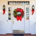 thumbnail image 1 of Garland*1 Christmas Fall Wreaths for Front Door Indoor Outdoor Thanksgiving Wreath Christmas Wreaths with Bow Ribbon Farmhouse Porch Wreath for Window Xmas Tree Decor, 1 of 3