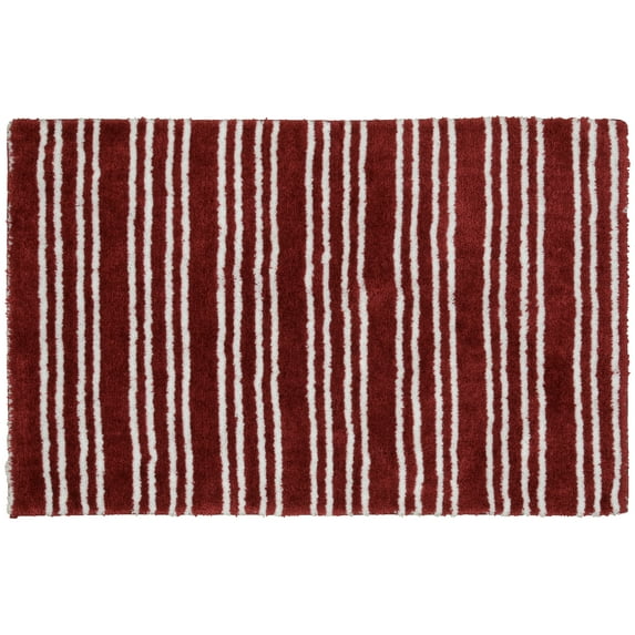 Garland Rug Baha Mar Washable Chili Pepper Red Bathroom Rug, 24" x 40"
