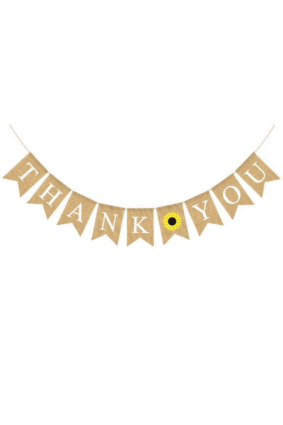 Assorted Color Wedding Gar Banner with T You Lettering for Party Decor