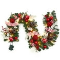 thumbnail image 1 of Garland Christmas Decorations - 6 Ft Lighted Garland with 20 Waterproof LED Lights for Mantle, Stairs, Railing, Table, Door, Fireplace, 1 of 7