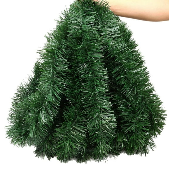Garland for Christmas Decorations, Christmas Tinsel Garland, Christmas Tree Ornaments Garland, Artificial Christmas Pine Streamers for Party Hanging Ceiling Decorations, 6.6 Feet