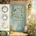 thumbnail image 1 of Garland Decor Easter Front Door Wreath With Colored Egg Spring Assorted Tree Decorations Colorful Indoor Outdoor Home Decor Patio Porch, 1 of 7