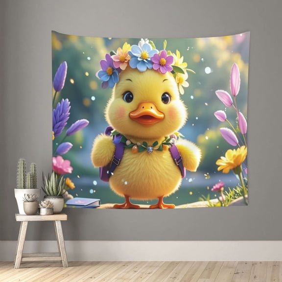 Garland Duck 7 Tapestry, Wall Tapestry Funny Tapestry Vintage Indie Wall, For Bedroom Dorm Living Room