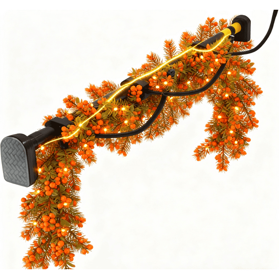 Garland Hanger for Door Frame, Adjustable Fits 32" - 81" Front Doors Wreath Hanger, No Drilling, Tool Free, Garland Holder for Door Lights, Decoration for Christmas (32"-81")