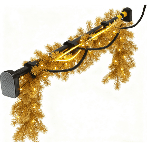 Garland Hanger for Door Frame, Adjustable Fits 32" - 81" Front Doors Wreath Hanger, No Drilling, Tool Free, Garland Holder for Door Lights, Decoration for Christmas (32"-81")