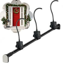 Garland Hanger for Front Door | Heavy-Duty Christmas Halloween Decoration Holder for Wreaths, Lights & More (32"-39")