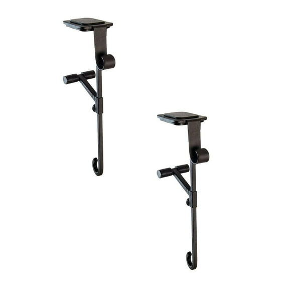 Garland Holder, 2-in-1 Fireplace Stocking and Garland Hanger, Metal Halloween Christmas Stocking Holder, No Drill 2PCS