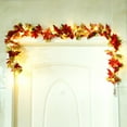 thumbnail image 1 of Garland for Mantle, 5.9 FT Christmas Garland Artificial Christmas Garland with Holly Leaves Poinsettia Xmas Garland for Fireplace Mantle Stairecase Indoor Outdoor Christmas Decorations, 1 of 2