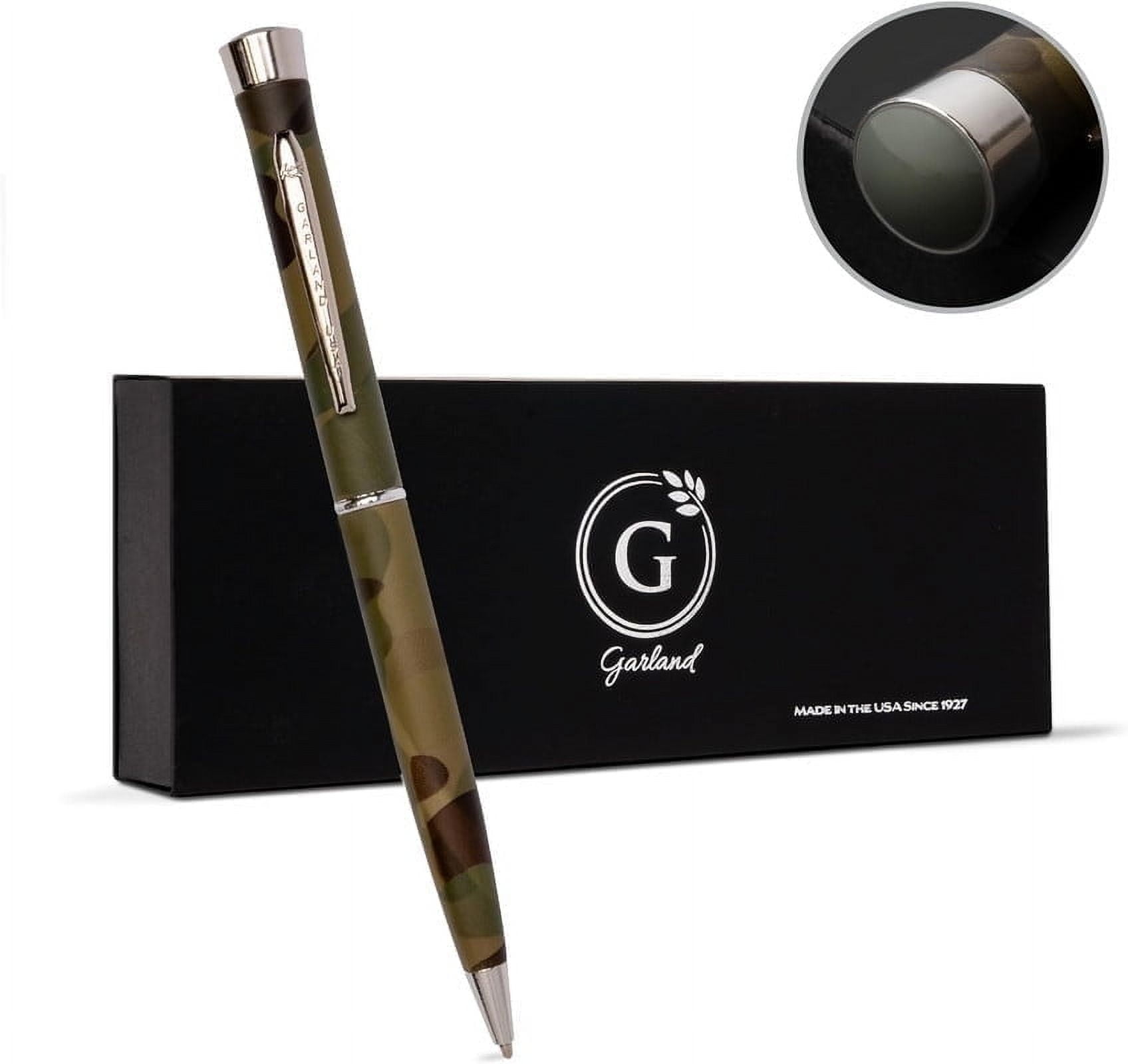 Garland Metal Twist Pen – Made in USA - Camo Design with Chrome Finish ...