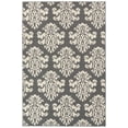 thumbnail image 1 of Garland Rug Americana Le Fleur 4 ft. x 6 ft. Indoor/Outdoor Area Rug Cinder Gray/Ivory, 1 of 4