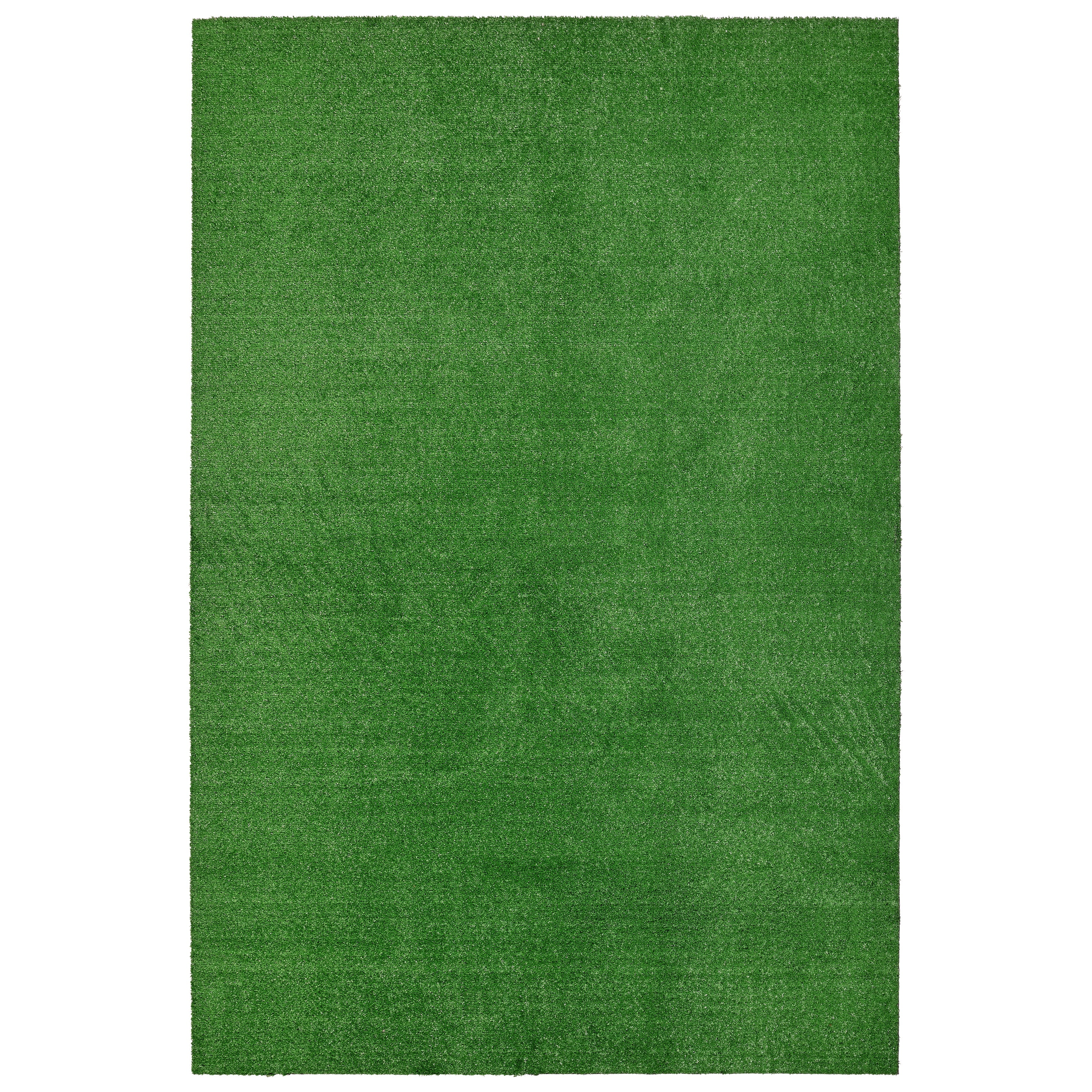 Garland Rug Artificial Grass Green Indoor/Outdoor Area Rug, 5' x 8'
