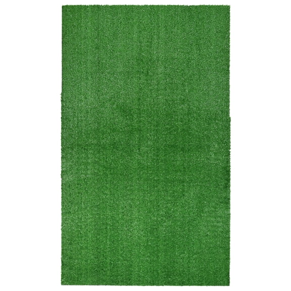 Garland Rug Artificial Grass Green Indoor/Outdoor Area Rug, 7' x 10'