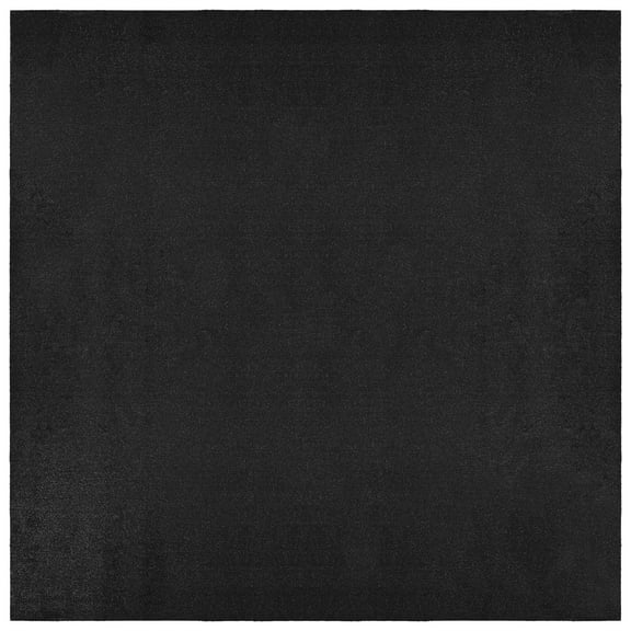 Garland Rug Artificial Grass Black Indoor/Outdoor Area Rug, 12' x 12'