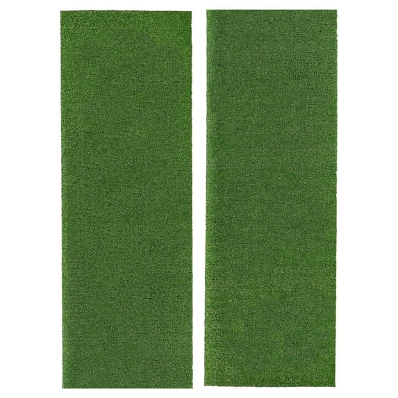 Garland Rug Artificial Grass Green Indoor/Outdoor Runner Rug, 2'x 5', 2 Pack