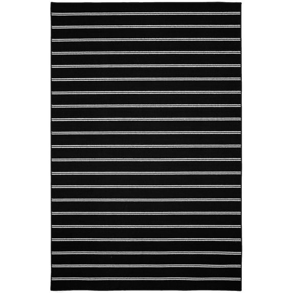 Garland Rug Avery Black Indoor Area Rug, 5' x 7'5"