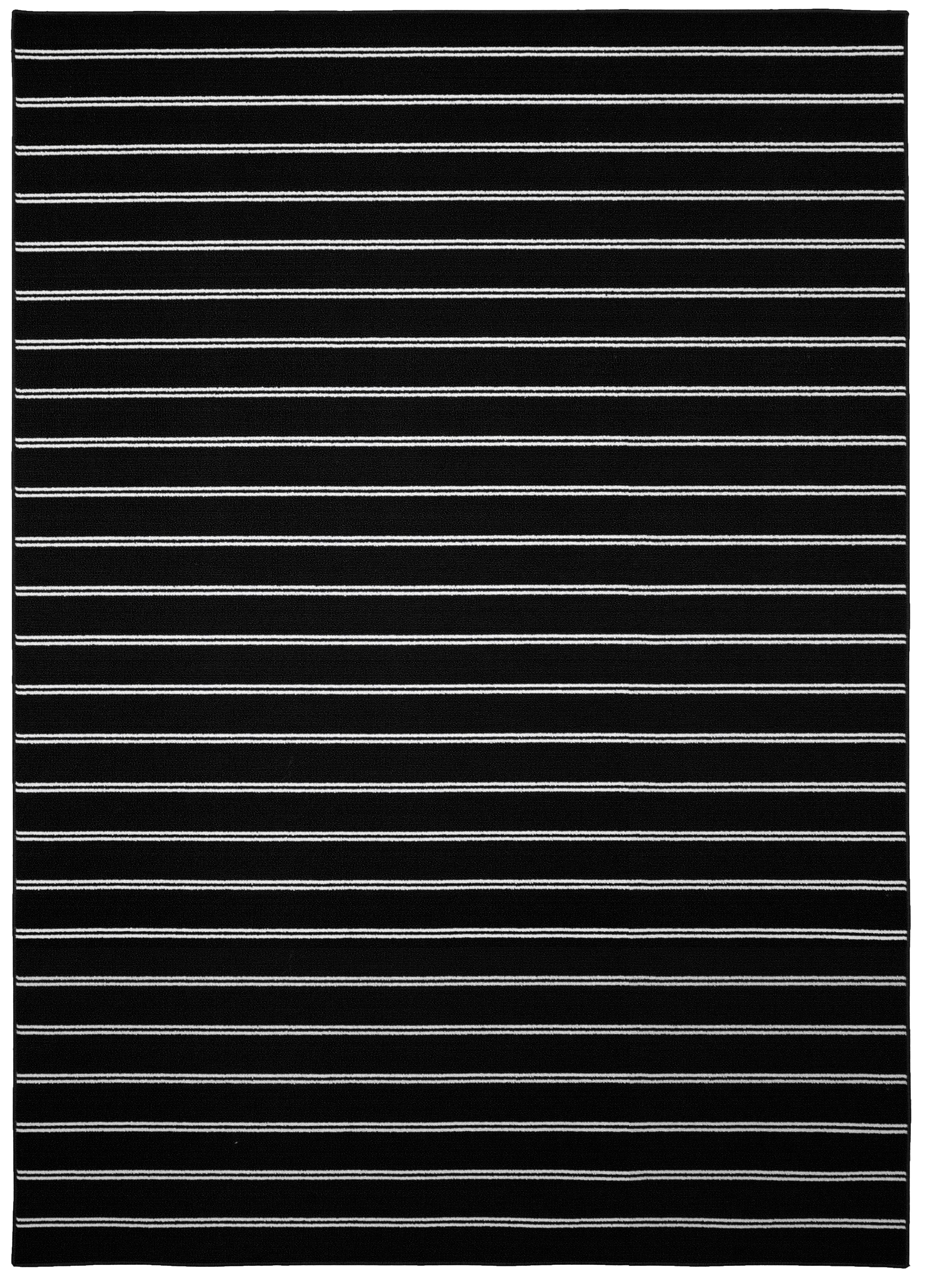 Garland Rug Avery Black Indoor Area Rug, 7' x 10'