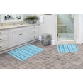 thumbnail image 1 of Garland Rug Baha Mar Washable Bath Rug Set, 2 Piece Set (17"x24" Bath Rug, & 21"x34" Bath Rug) Blue Bird, 1 of 4