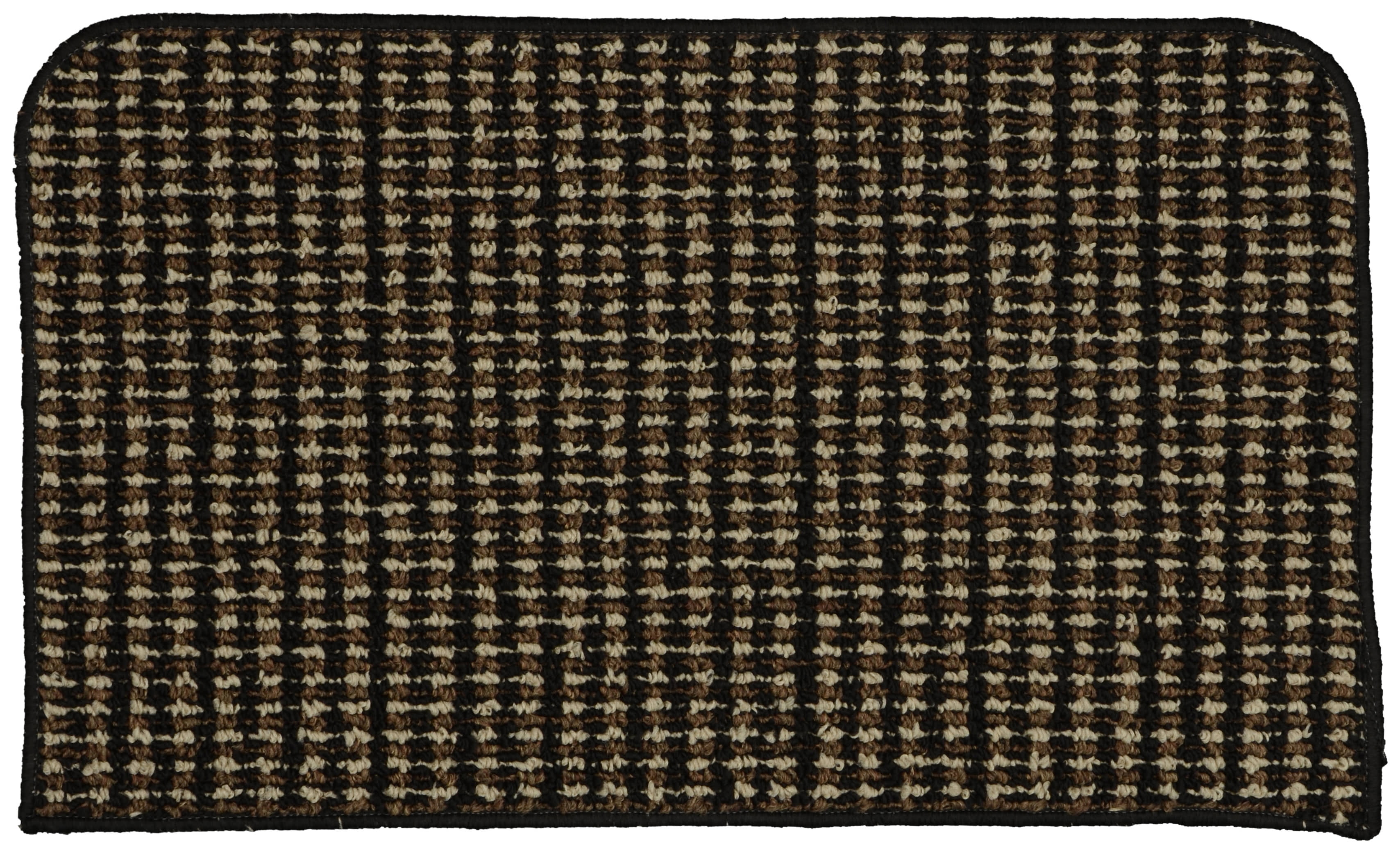 Garland Rug Berber Coloriations 18 in.x30 in. Kitchen Slice Rug Black