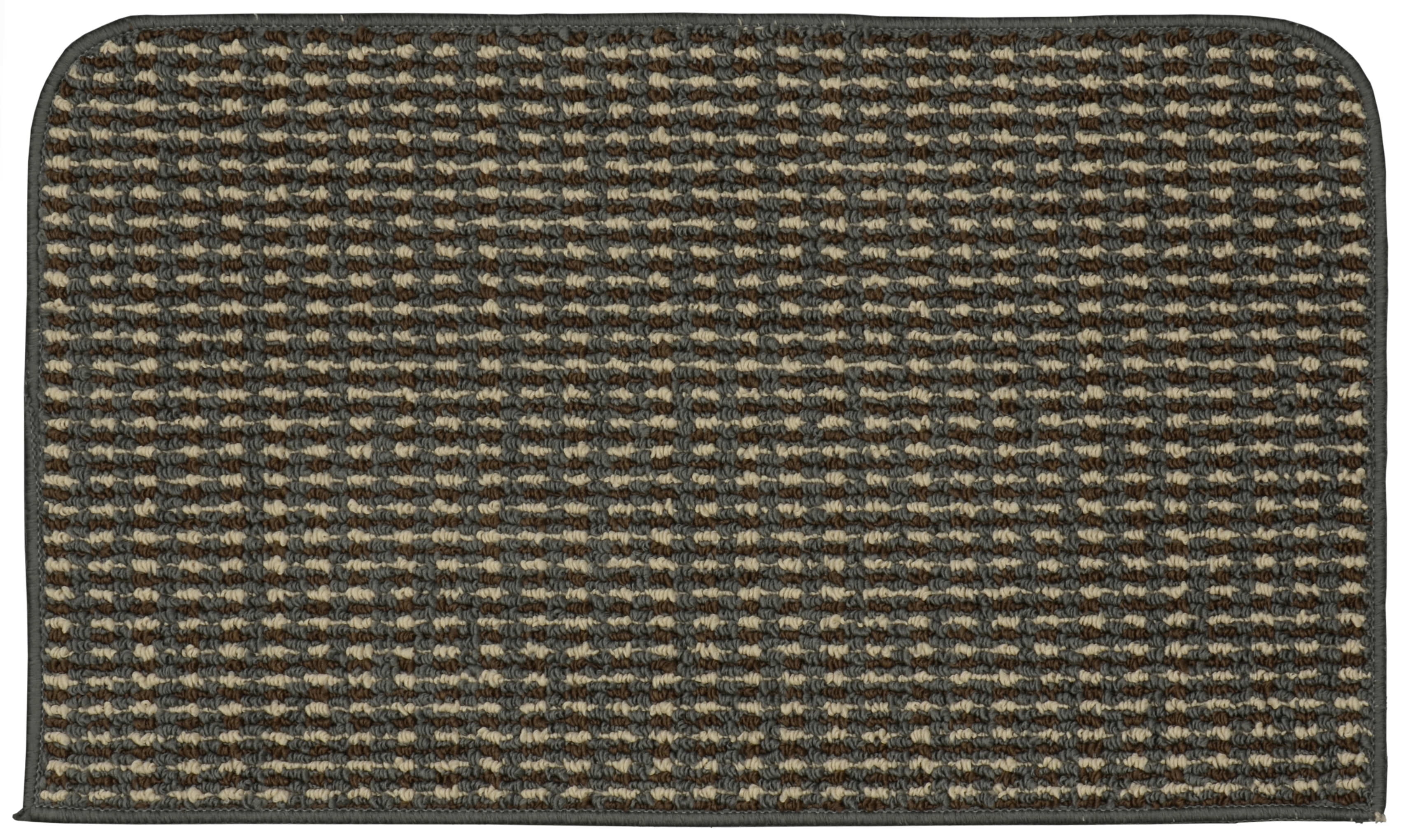 Garland Rug Berber Coloriations 18 in.x30 in. Kitchen Slice Rug Cinder