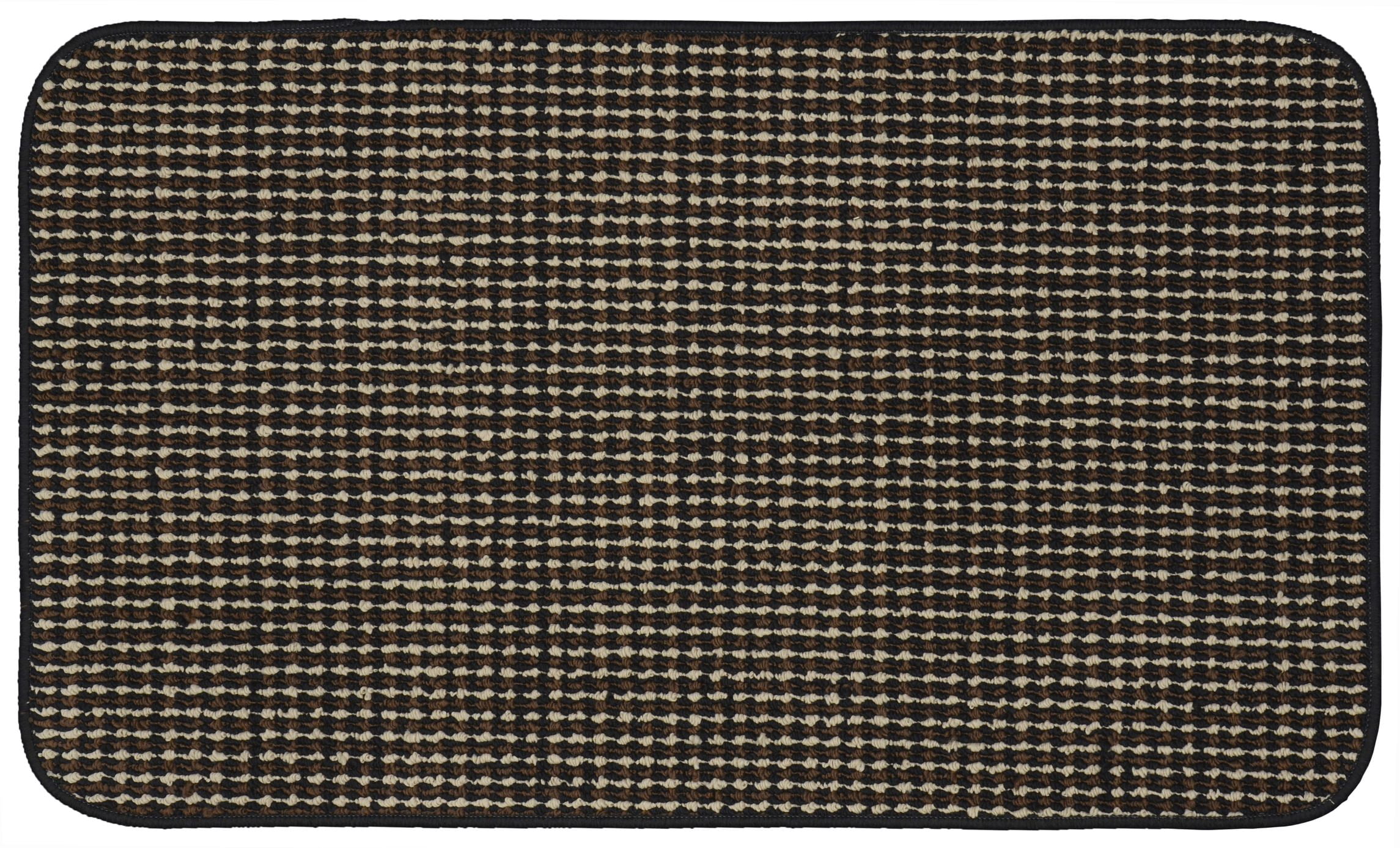 Garland Rugs Berber Colorations 24x40 Kitchen Rug Black Skid Resistant ...