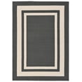 thumbnail image 1 of Garland Rug Borderline Polypropylene Cinder Gray/Ivory Indoor/Outdoor Area Rug, 5' x 7', 1 of 6