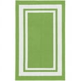 thumbnail image 1 of Garland Rug Borderline Polypropylene Grasshopper Green/White Indoor/Outdoor Accent Rug, 24" x 40", 1 of 5