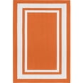 thumbnail image 1 of Garland Rug Borderline Polypropylene Orange/White Indoor/Outdoor Area Rug, 5' x 7', 1 of 5