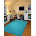 thumbnail image 1 of Garland Rug Brentwood Drizzle 5 ft. x 7 ft. Area Rug Teal, 1 of 5