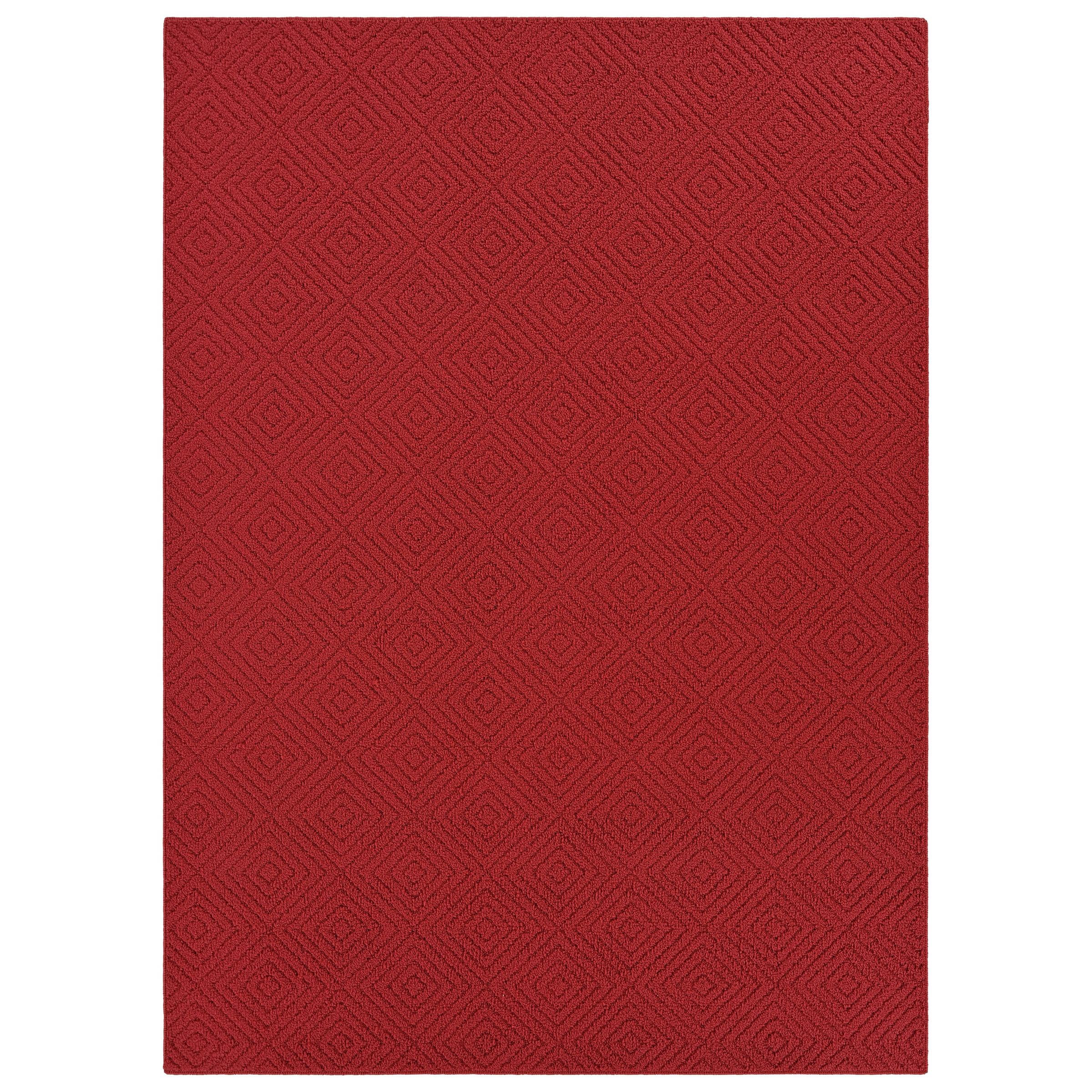 Garland Rug Brentwood Jasmine Chili Red Indoor Area Rug, 12' x 15'