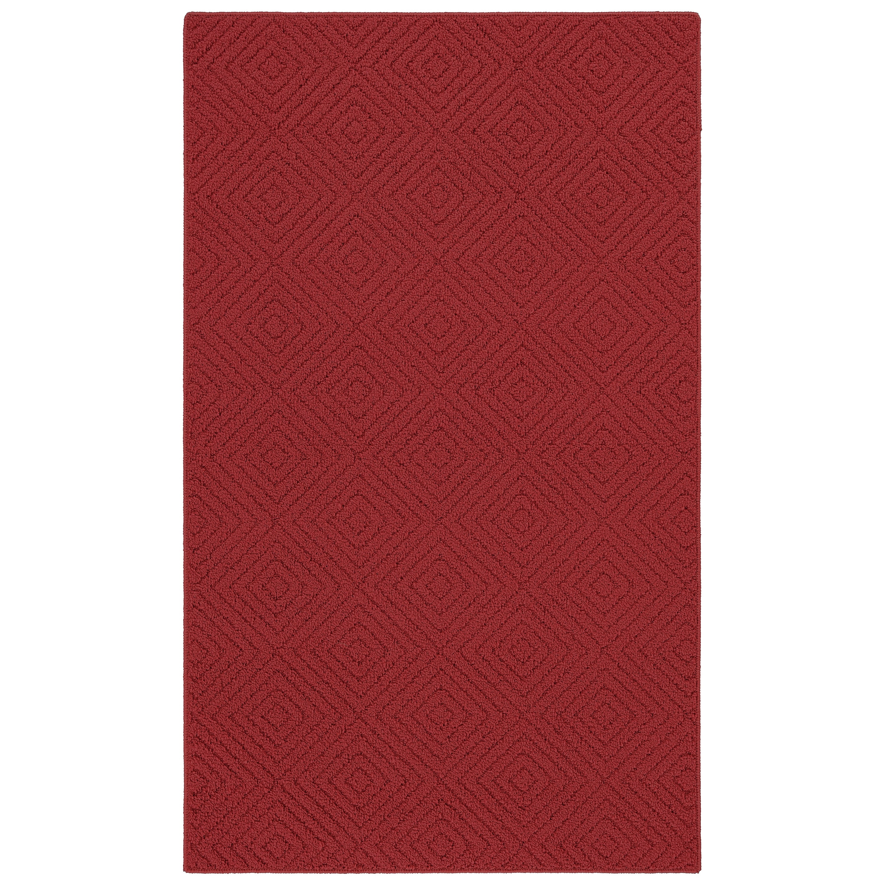 Garland Rug Brentwood Jasmine Chili Red Indoor Area Rug, 3' x 5'