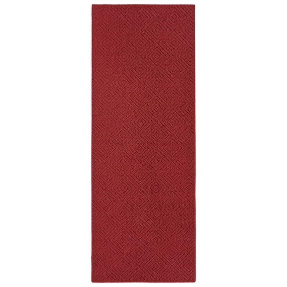 Garland Rug Brentwood Jasmine Chili Red Indoor Runner Rug, 3' x 8'