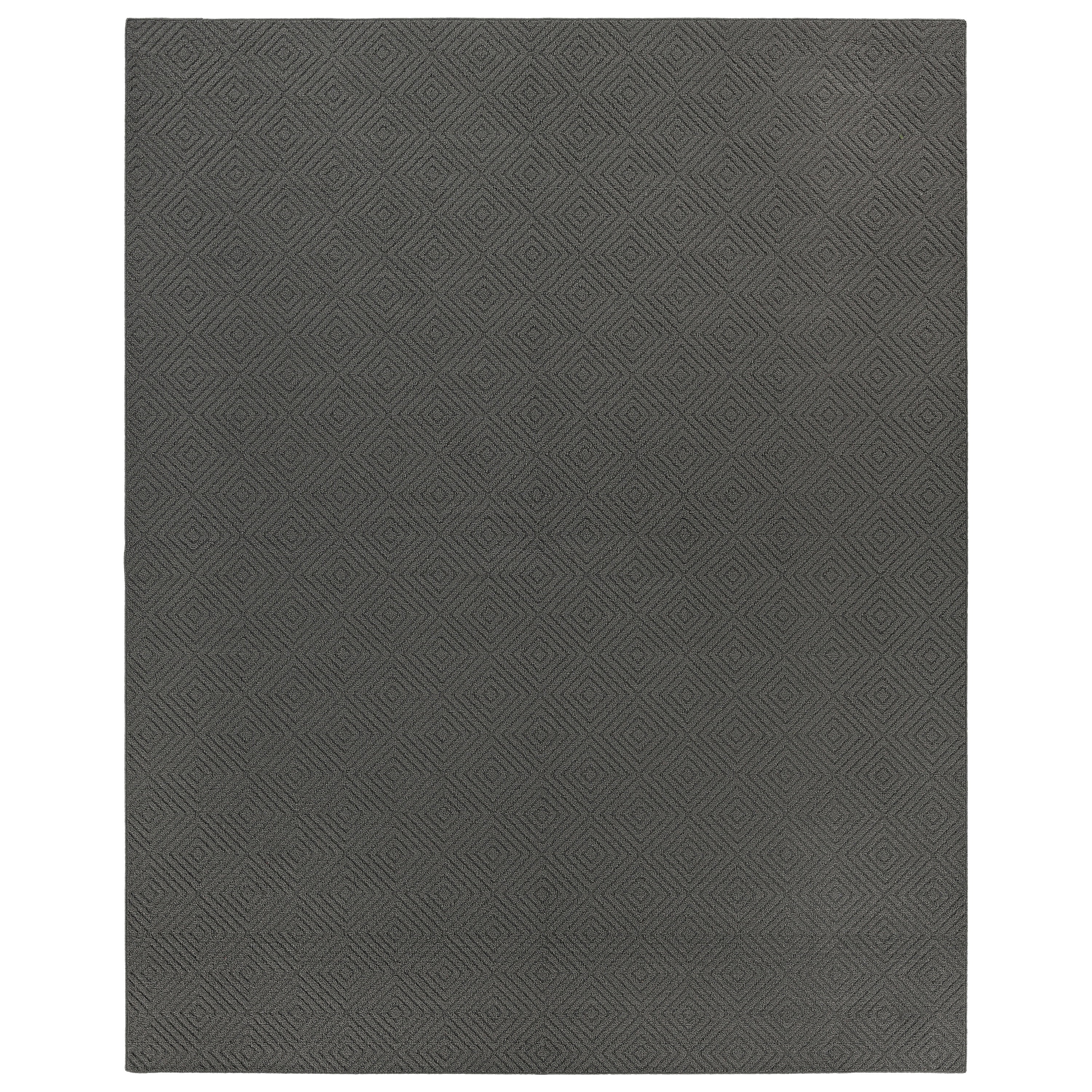 Garland Rug Brentwood Jasmine Cinder Gray Indoor Area Rug, 12' x 15'