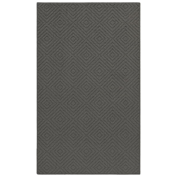 Garland Rug Brentwood Jasmine Cinder Gray Indoor Area Rug, 3' x 5'