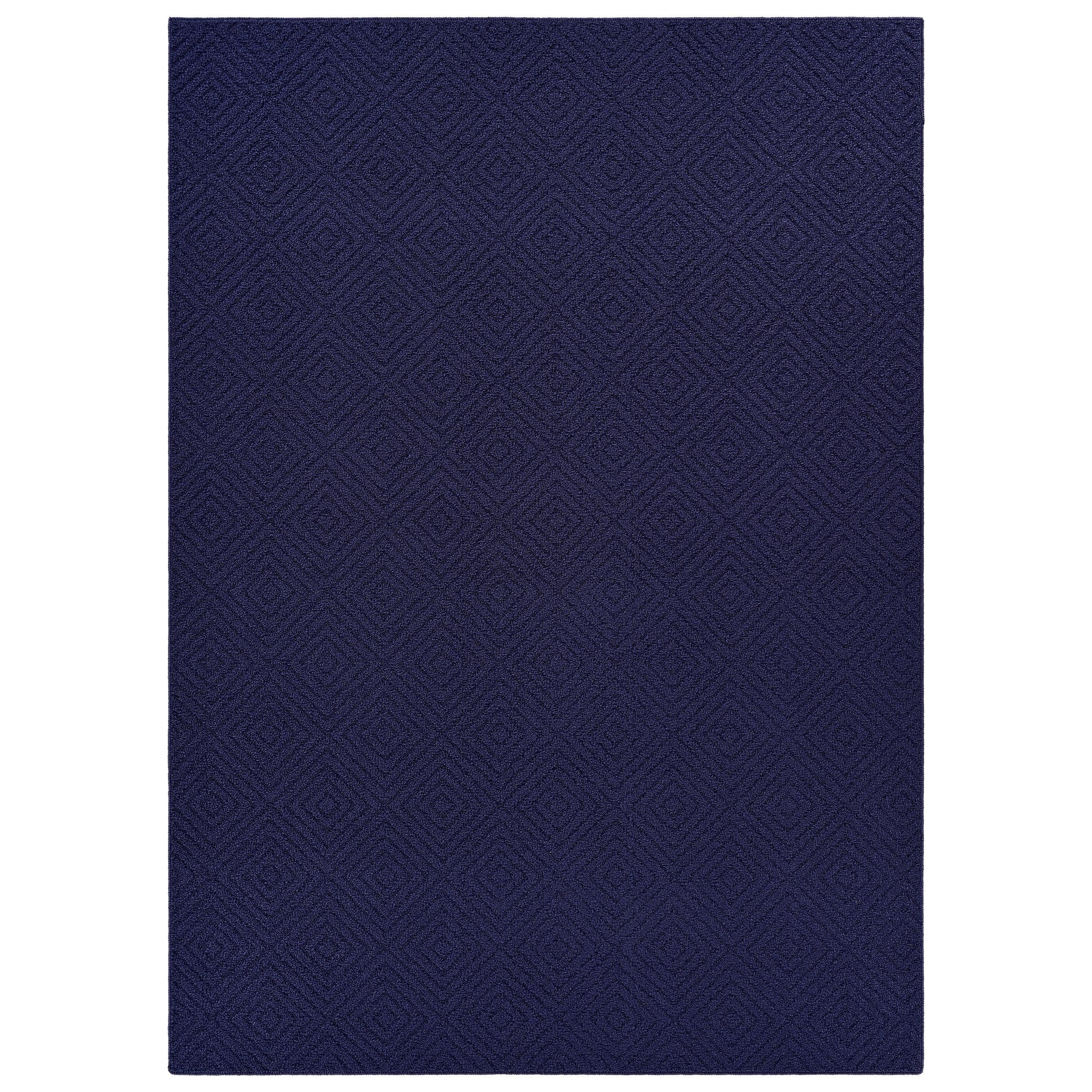 Garland Rug Brentwood Jasmine Navy Indoor Area Rug, 5' x 7'
