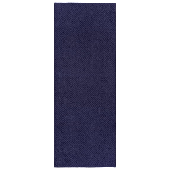 Garland Rug Brentwood Jasmine Navy Indoor Runner Rug, 3' x 8'