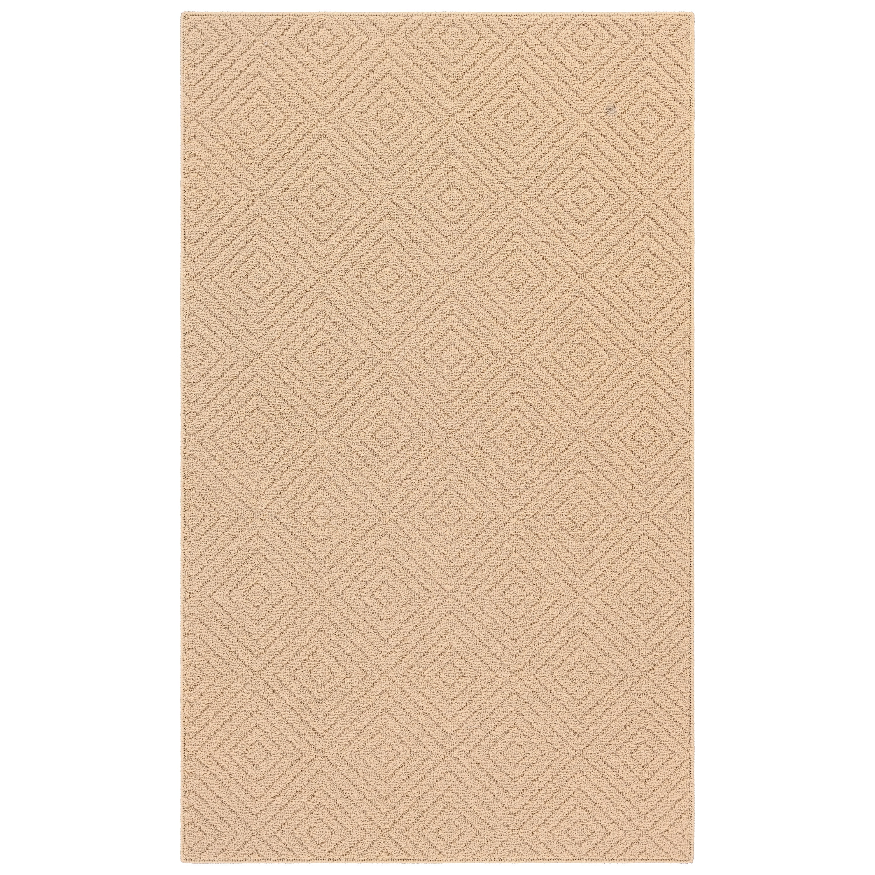 Garland Rug Brentwood Jasmine Tan Indoor Runner Rug, 3' x 8'