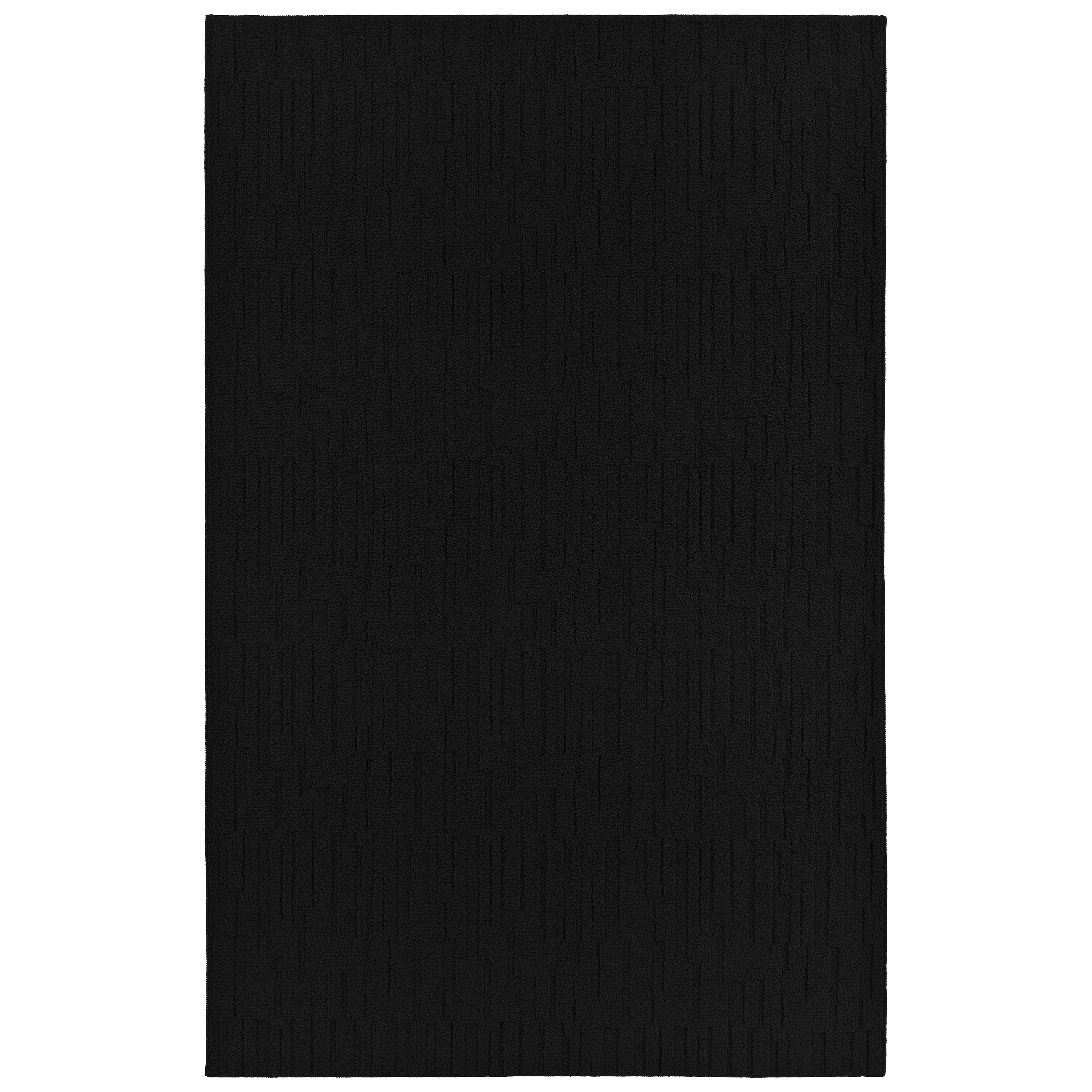 Garland Rug Brentwood Pixel Black Indoor Area Rug, 6' x 9'