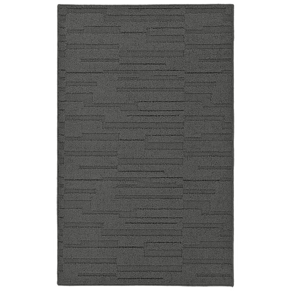 Garland Rug Brentwood Pixel Cinder Gray Indoor Area Rug, 3' x 5'