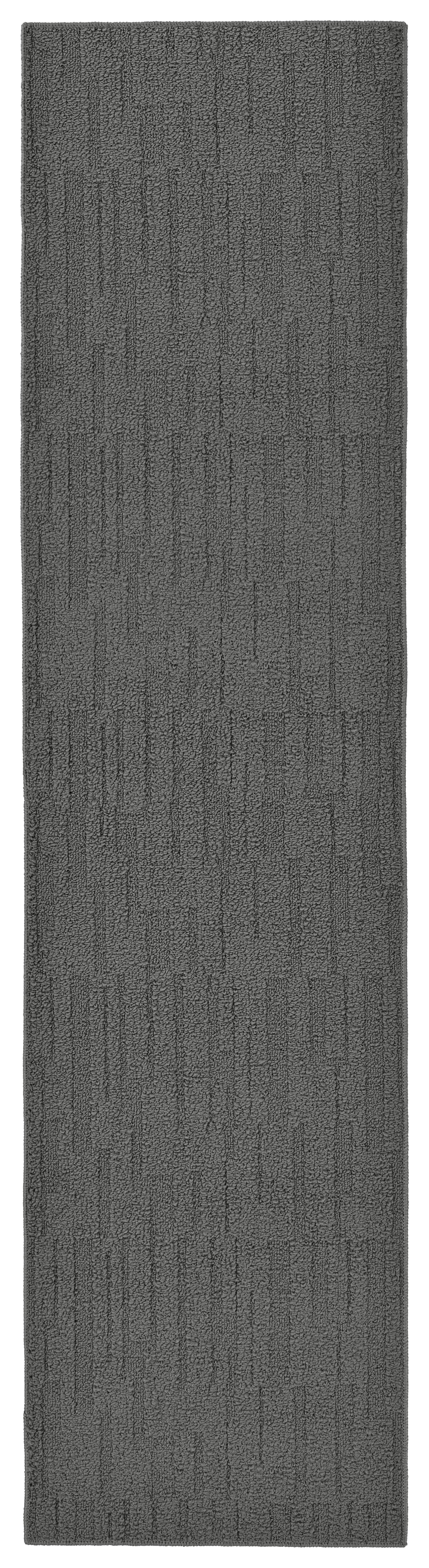 Garland Rug Brentwood Pixel Cinder Gray Indoor Runner Rug, 2' x 8'