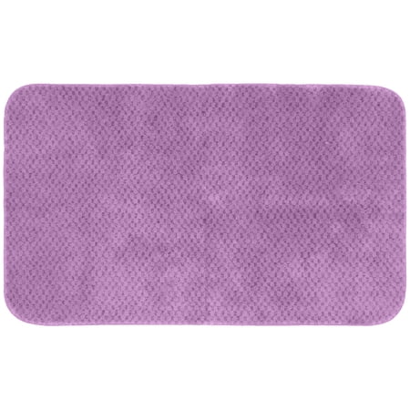 Garland Rug Cabernet 30 in. x 50 in. Nylon Washable Bath Rug Purple