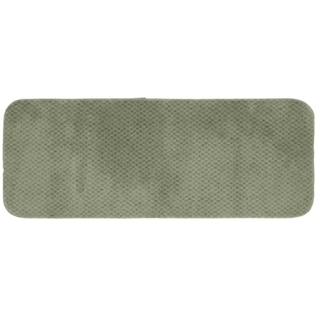 Garland Rug Cabernet Washable Nyon Deep Fern Bathroom Runner, 22" x 60"