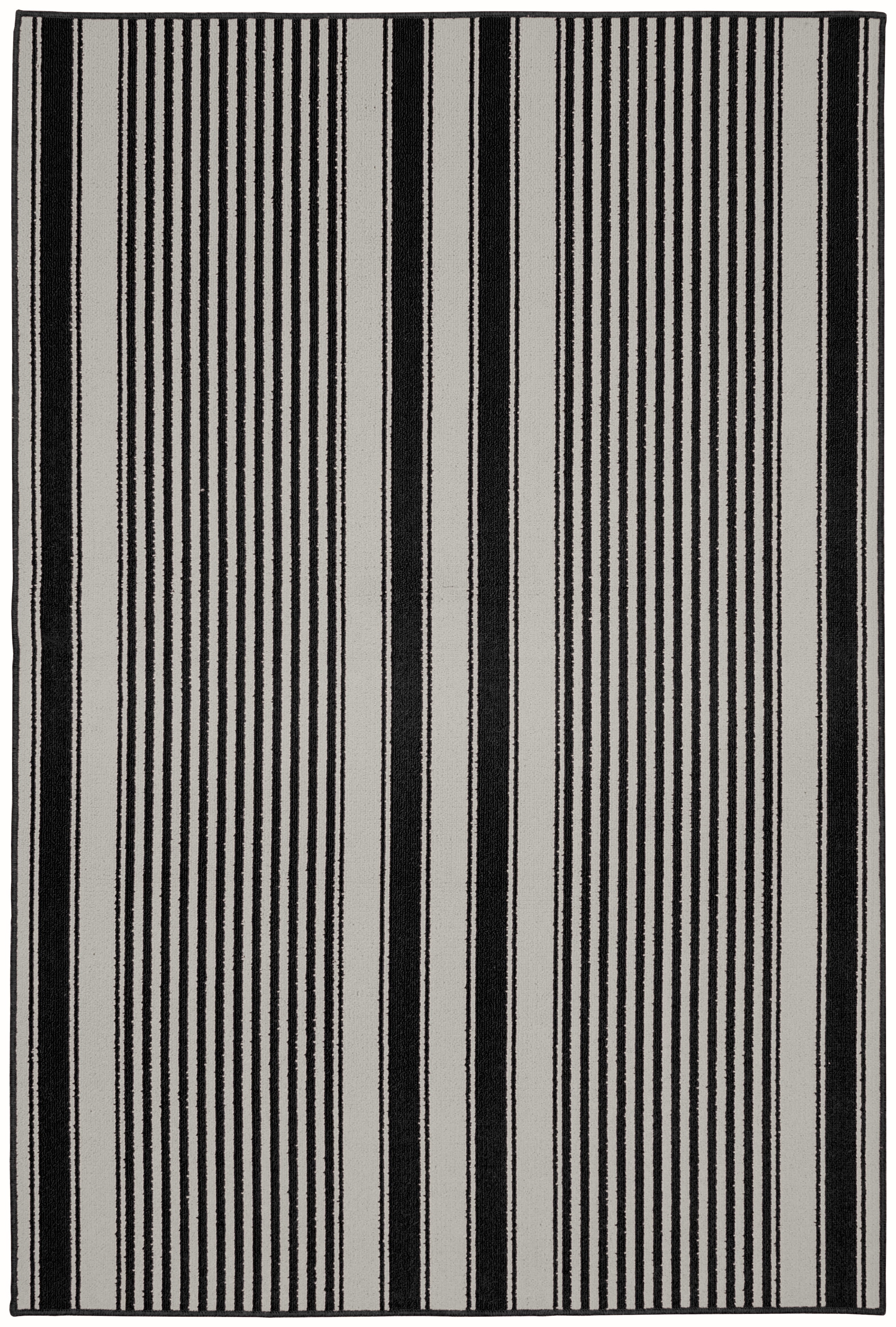 Garland Rug Cape Cod Black Indoor Area Rug, 6' x 8'