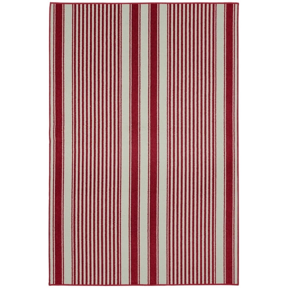 Garland Rug Cape Cod Chili Red Indoor Area Rug, 6' x 8'
