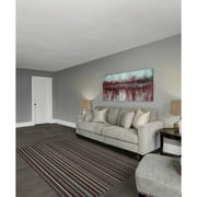 Garland Rug Carnival Stripe Assorted Multi Colors Indoor Area Rug, 5' x 7'
